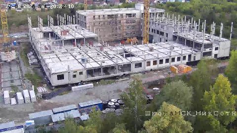 Онлайн-трансляция общего плана строительной площадки